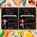 First Day And Last Day Of School - Personalized School Sign