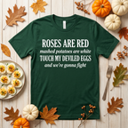 T-shirt humoristique de Thanksgiving « Ne touchez pas à mes œufs farcis »