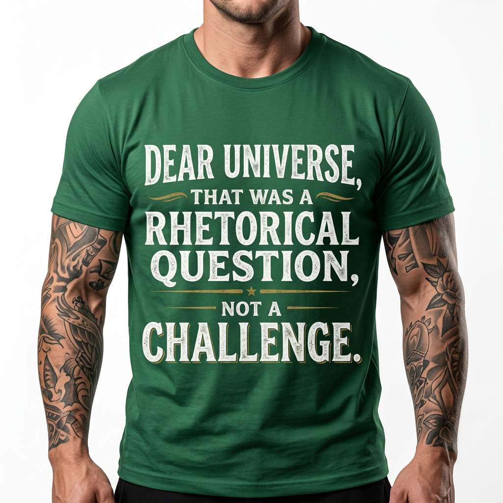Dear Universe That Was a Rhetorical Question Not a Challenge T-Shirt