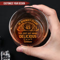 Friends - Birthday You Just Got More Delicious - Personalized Engraved Whiskey Glass