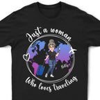 Friends - Just A Girl Boy Loves Traveling World Map - Personalized Unisex T-shirt, Hoodie, Sweatshirt