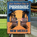 Friends - Just Another Day In Paradise -  Personalized Classic Metal Signs