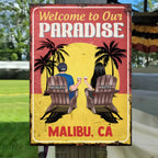 Friends - Just Another Day In Paradise -  Personalized Classic Metal Signs
