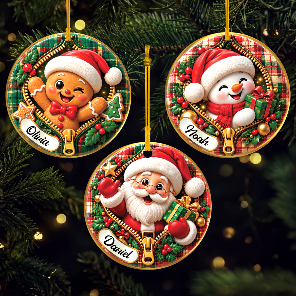 Ihr Text hier - Personalisiertes Acryl-Ornament (Kamin)