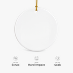 Ihr Text hier - Personalisiertes Acryl-Ornament (Kamin)