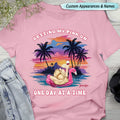 Je vois la vie en rose, un jour à la fois - T-shirt, pull, sweat à capuche unisexe personnalisé