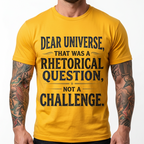 Dear Universe That Was a Rhetorical Question Not a Challenge T-Shirt