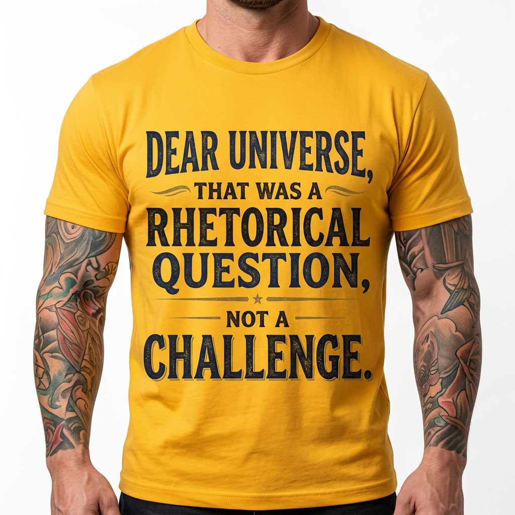 Dear Universe That Was a Rhetorical Question Not a Challenge T-Shirt