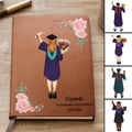 Graduation - A Sweet Ending To A New Beginning - Personalized Leather Journal