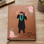 Graduation - A Sweet Ending To A New Beginning - Personalized Leather Journal
