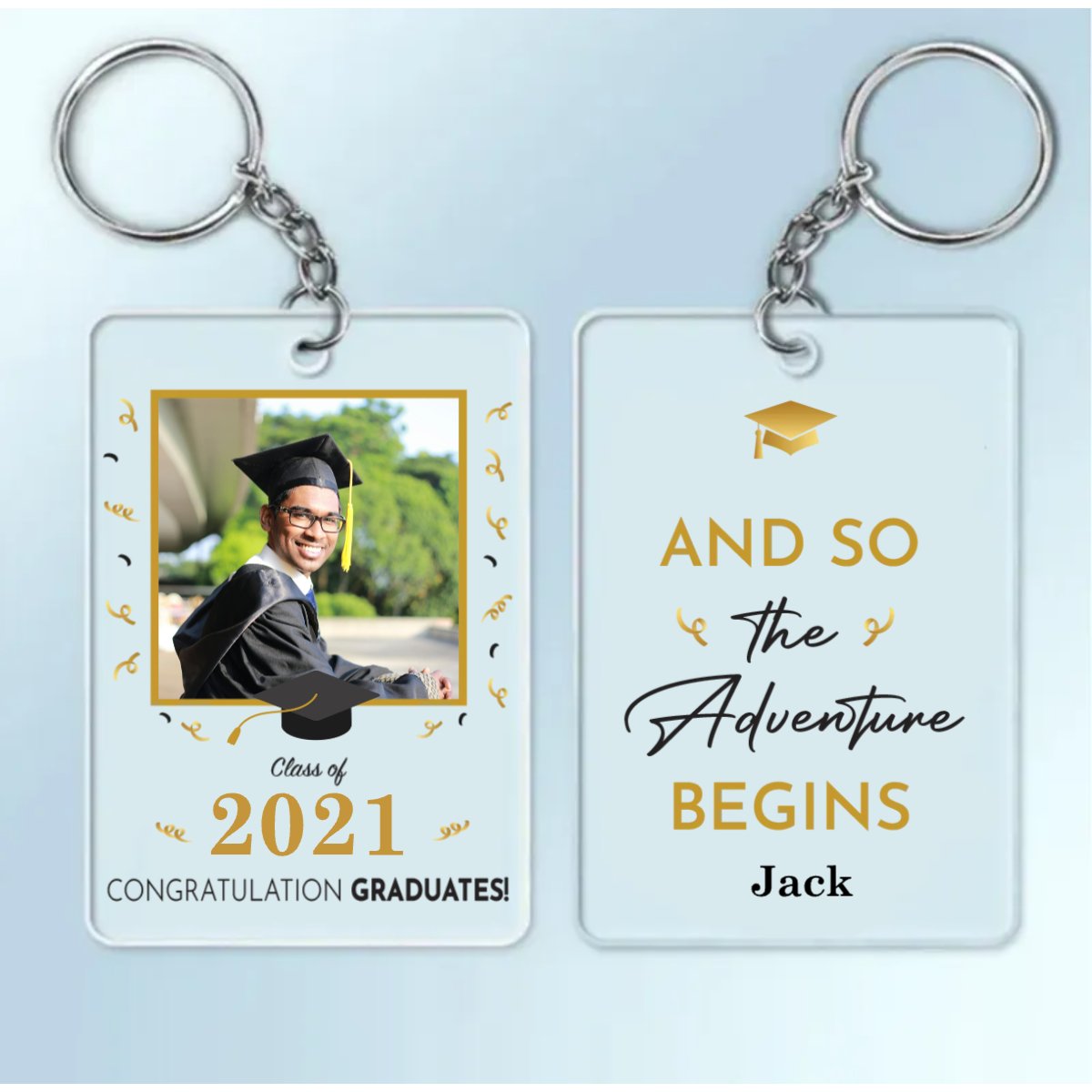 Graduation - Behind You All Your Memories - Personalized Acrylic Keychain (TL)