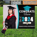 Graduation - Congrats Class of 2024 Custom Image -  Personalized Yard Sign