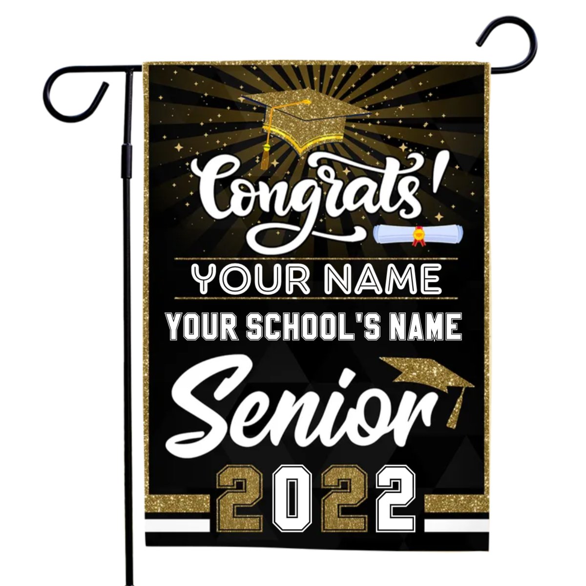 Graduation - Congratulation Senior Of Year - Personalized Flag (Ver 2)