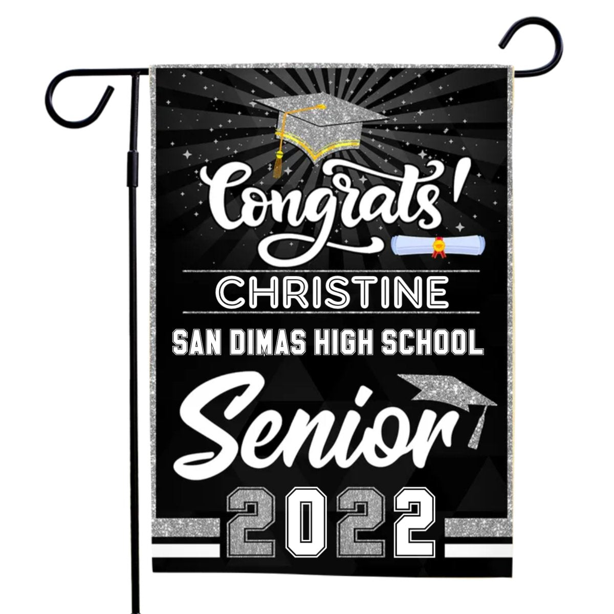 Graduation - Congratulation Senior Of Year - Personalized Flag (Ver 2)