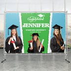 Graduation - Custom Photo Congratulations -  Personalized Graduation Backdrop