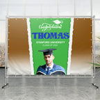 Graduation - Custom Photo Congratulations -  Personalized Graduation Backdrop