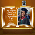 Graduation - Custom Photo She Believed She Could - Personalized Acrylic LED Night Light