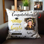Graduation - Custom Photo The Tassel Was Worth The Hassle - Personalized Pillow