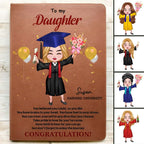 Graduation - Gift For Daughter Graduation - Personalized Leather Journal