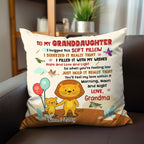 Granddaughter Lion Personalized Pillow