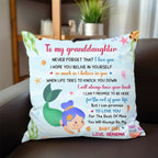 Granddaughter Little Mermaid - Personalized Pillow