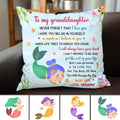 Granddaughter Little Mermaid - Personalized Pillow
