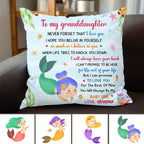 Granddaughter Little Mermaid - Personalized Pillow