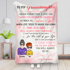Granddaughter - To My Granddaughter Never Forget That I Love You... - Personalized Blanket