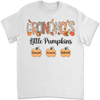 Grandma - Grandma Little Pumpkins Cute Dots - Personalized T-Shirt