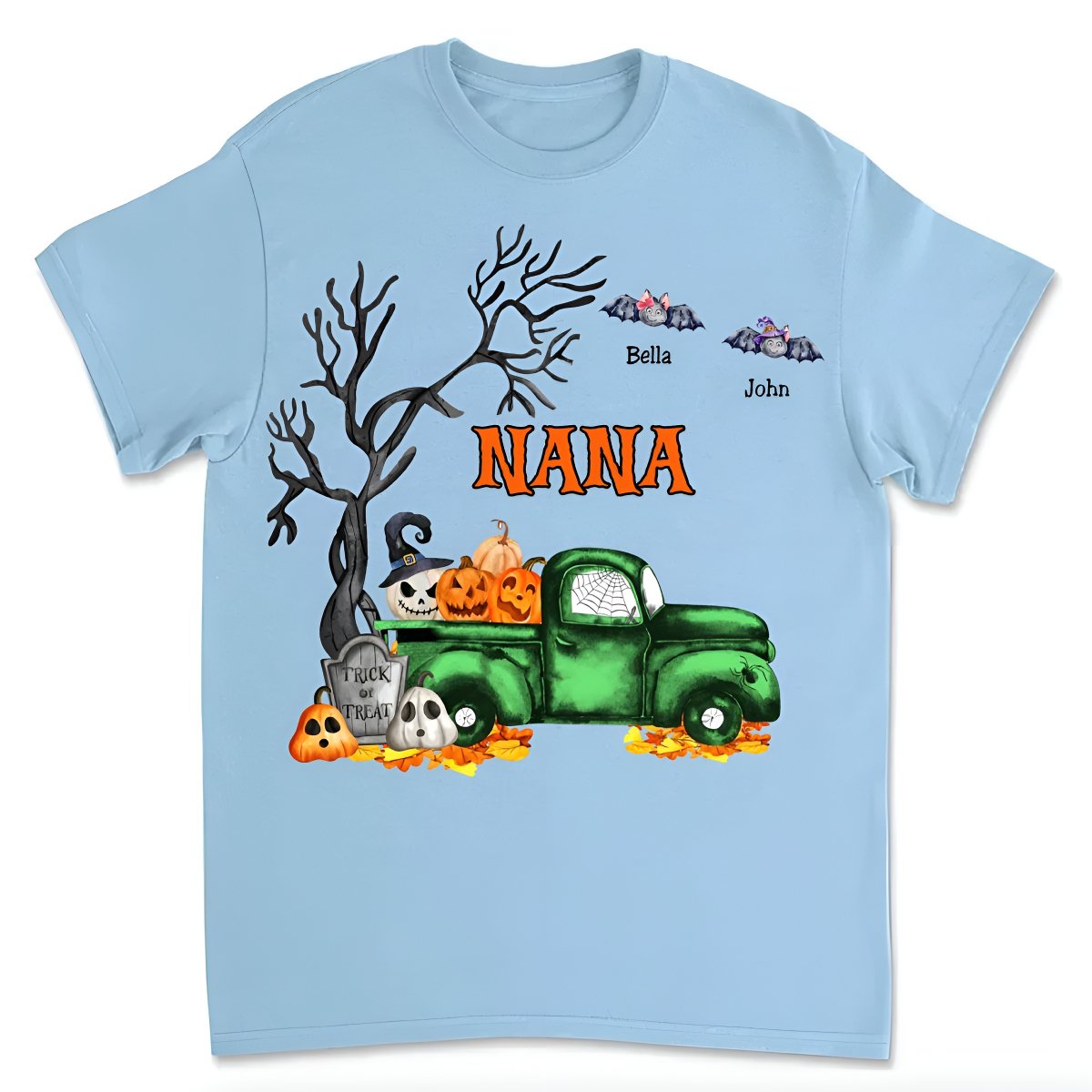 Grandma - Halloween Bat T-Shirt - Personalized Unisex T-Shirt