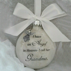 Christmas ornaments feather ball - Angel In Heaven Memorial Ornament