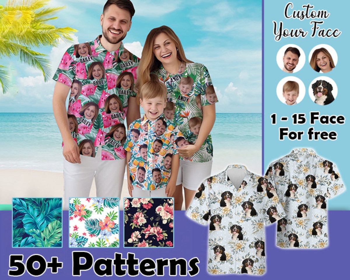 Hawaii - Custom Face Hawaiian Shirt - Personalized Shirt (LH4)