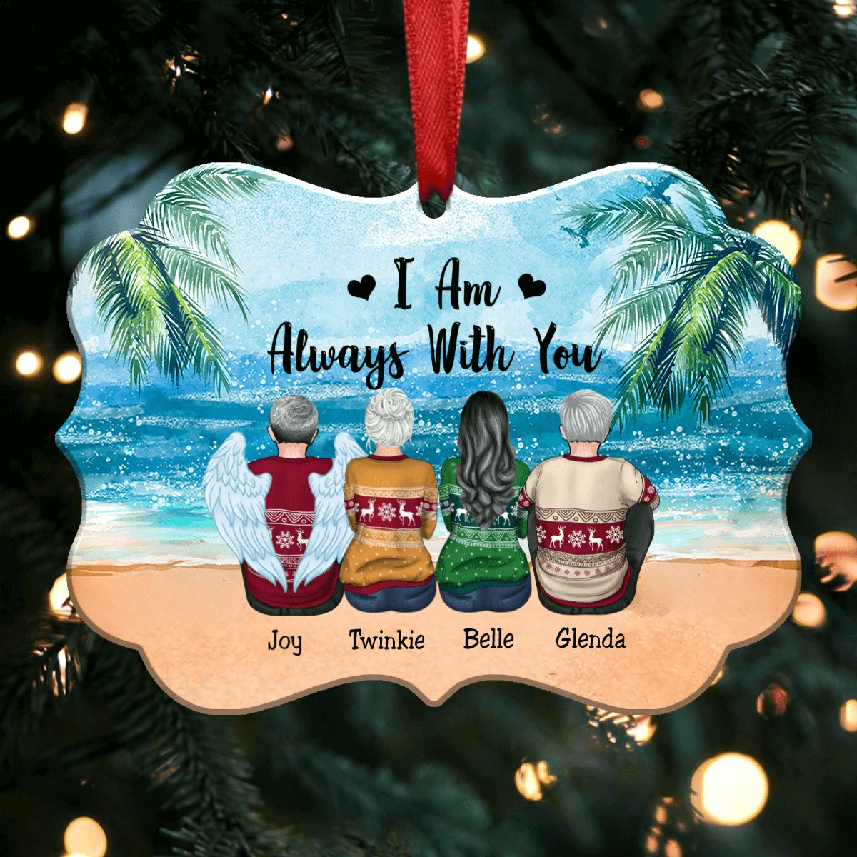 I Am Always With You - Personalized Christmas Ornament
