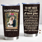 "I Love You The Most" 20oz Personalized Stainless Steel Tumbler