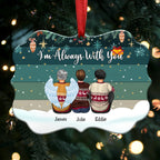 I'm Always With You - Personalized Christmas Ornament (Green)