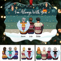 I'm Always With You - Personalized Christmas Ornament (Green)
