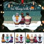 I'm Always With You - Personalized Christmas Ornament (Green)