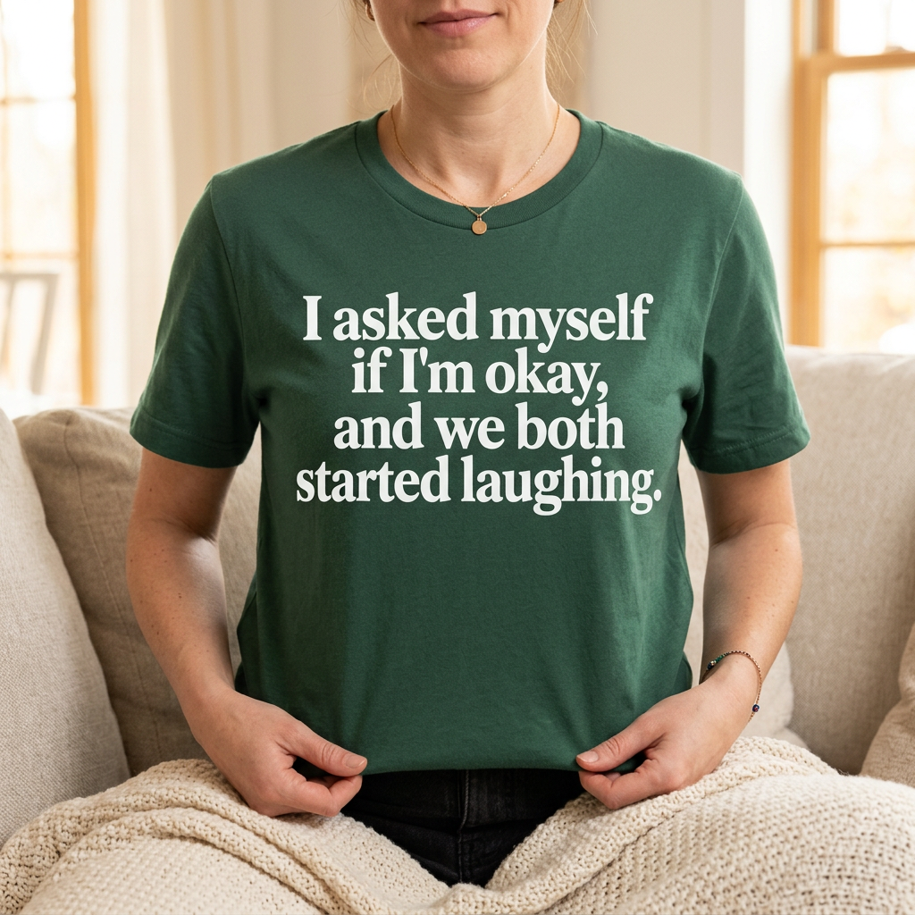 Forest Green funny quote T-shirt mockup