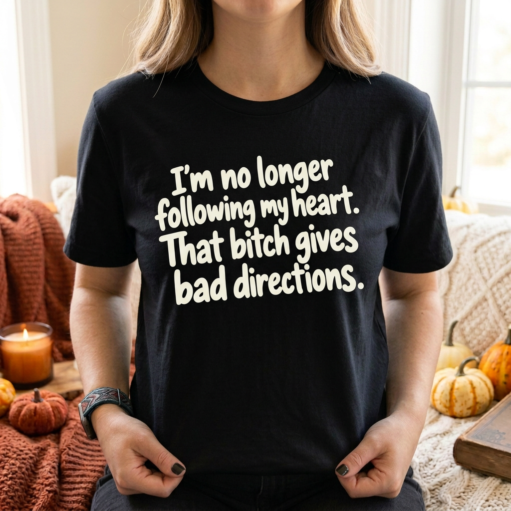 Black funny quote T-shirt lifestyle mockup