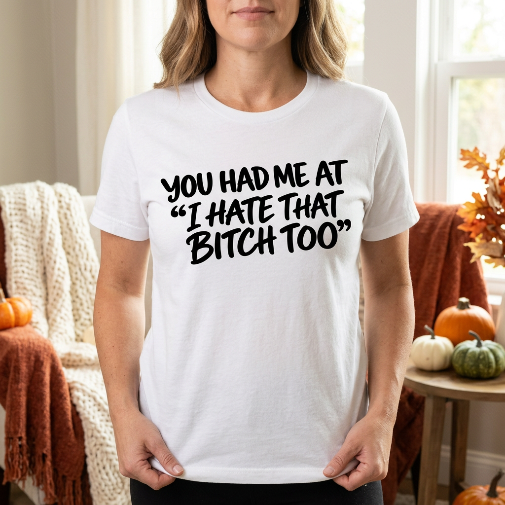 White quote T-shirt mockup