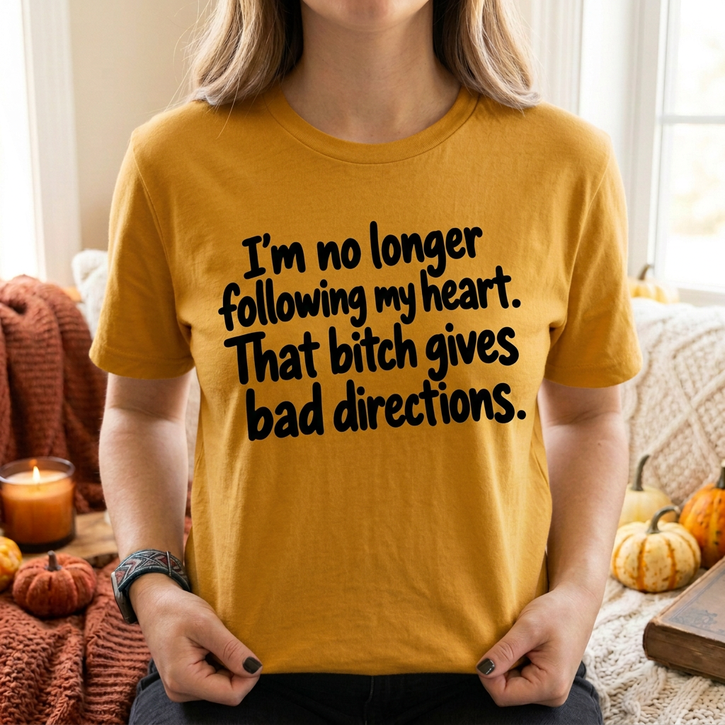 Gold funny quote T-shirt lifestyle mockup