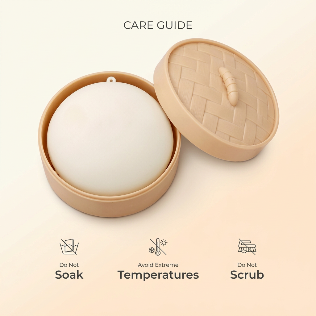 Squishy care instructions do not soak scrub or expose to extreme temperatures