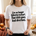 White funny quote T-shirt lifestyle mockup