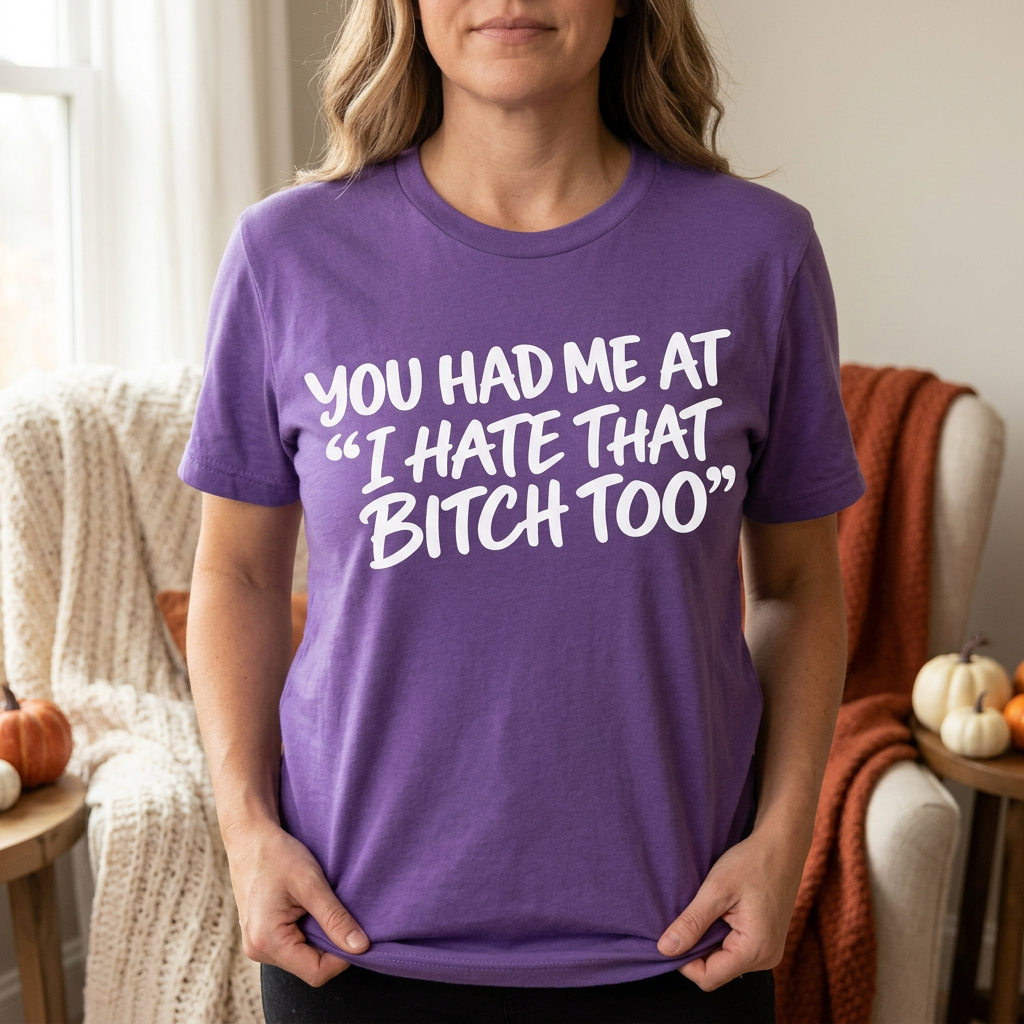 Purple quote T-shirt mockup