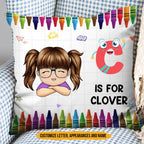 Kid - Alphabet Kid's Name - Personalized Pillow
