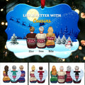Life Is Better With Cousins - Personalized Christmas Ornament (Moon)