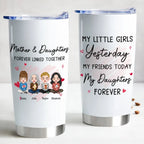 Linked Hearts Mother-Daughter Personalized Tumbler - 20oz