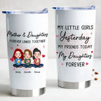 Linked Hearts Mother-Daughter Personalized Tumbler - 20oz