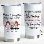 Linked Hearts Mother-Daughter Personalized Tumbler - 20oz