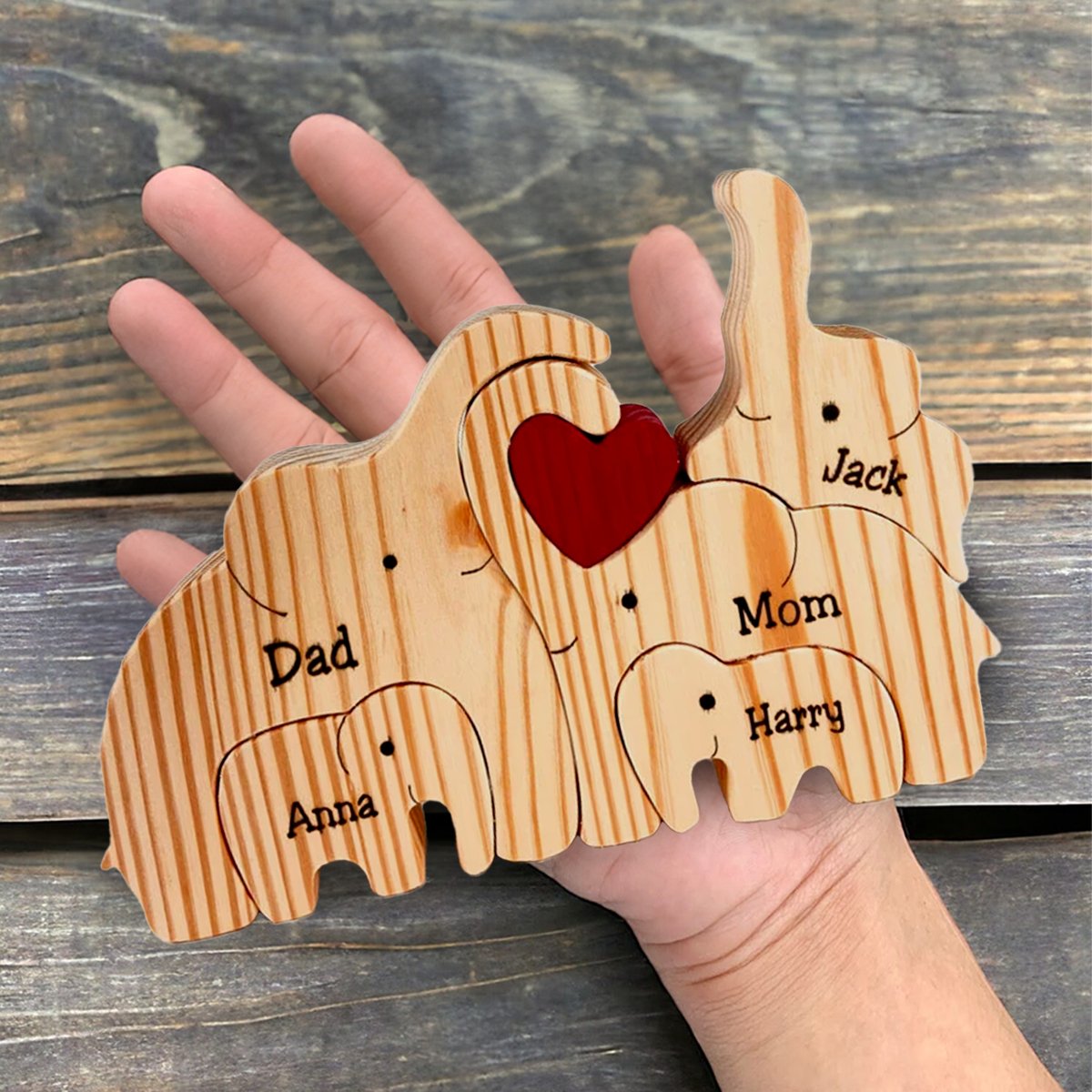 MakeZBright Wood Elephant